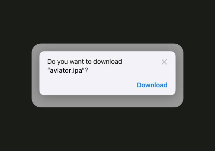 Download prompt for aviator.ipa file